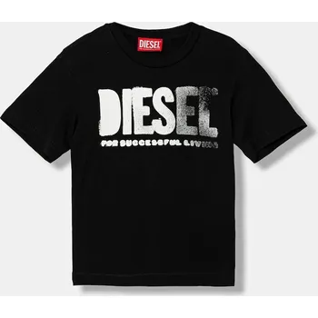 Chlapecké tričko Dětské bavlněné tričko Diesel THIDE OVER T-SHIRT J02587.0GRAI černá 99X, vel. 106