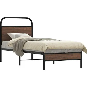 Postel Rám postele bez matrace 80x200 cm hnědý dub kompozitní dřevo - 8721158565495