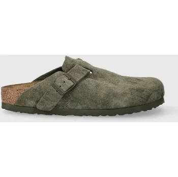 Dámské pantofle Semišové pantofle Birkenstock Boston 1024714 zelená 78X, EUR 38