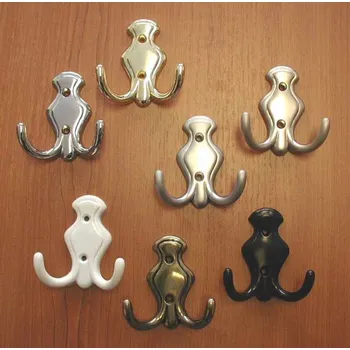 Věšák 63447 - 2217 půlvěšák satén chrom (dvojháček) (63447 - 2217 půlvěšák satén chrom (dvojháček))