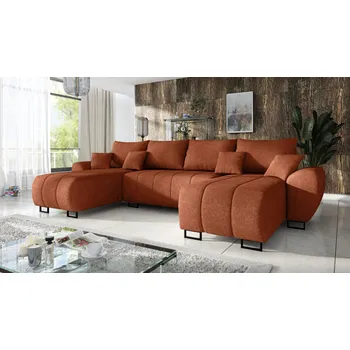 Sedací souprava Rozkládací sedací souprava RAGNAR U - měděná - bouclé - Centaur 6