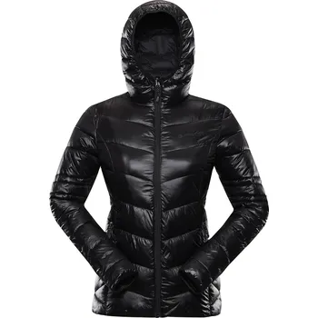 Dámská bunda Alpine Pro ROGA ČERNÁ DÁMSKÁ HŘEJIVÁ BUNDA HI-THERM XS