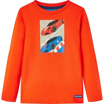 Chlapecké tričko Dětské tričko s dlouhým rukávem jasně oranžové 104 - 8721012023765