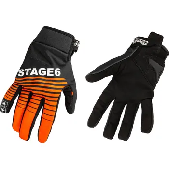 Moto rukavice Motocyklové rukavice Stage6 Street Pure oranžová / černá L