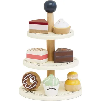 Výuková hračka Le Toy Van Třípatrový stojan na dorty