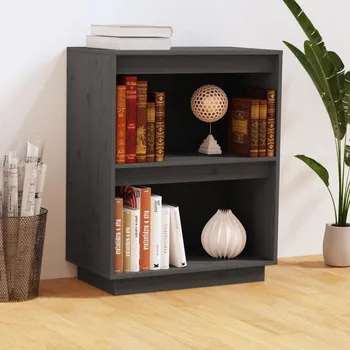 Příborník do zásuvky Konzolová skříňka šedá 60 x 34 x 75 cm masivní borové dřevo - 8720286904596