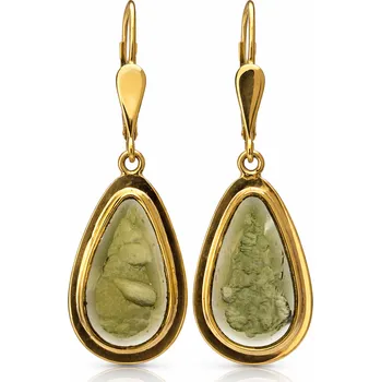 Náušnice Luxusní zlaté náušnice kapky P20 0046