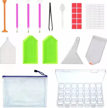 Diamantové malování Sada příslušenství pro diamantové malování a vyšívání