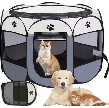 Obraz KOTEC PRO PSA A KOČKU 74X74X43 CM PRO ODPOČINEK PORODU, SNADNÁ OBSLUHA