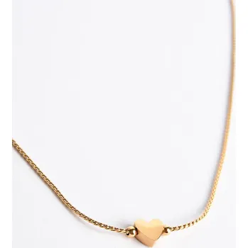 Náhrdelník ZLATÝ ŘETÍZEK SE SRDCEM CHIRURGICKÁ OCEL PECA del SOL
