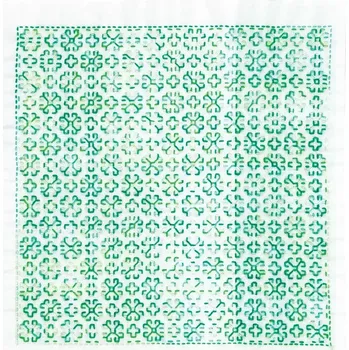 Vyšívací vzor Hitomezashi sashiko vyšívací sada 34 x 34 cm KOPRETINY, bílá, sartor.cz