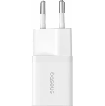 Telefonní příslušenství Baseus P10110909213-00 USB-C GaN5 mini 25W síťová nabíječka Bílá