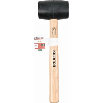 Palice Gumová palice černá 450g - Dřevěná násada KREATOR KRTH90601