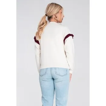 Dámský svetr FIGL Svetr M1242 Bílá Regular Fit M