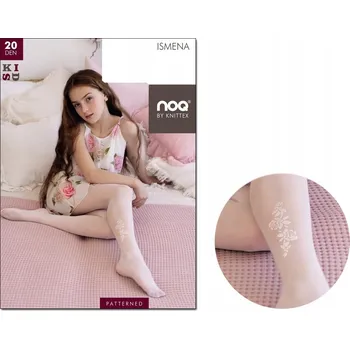 Dětské punčocháče Knittex bílé z polyamidu, velikost 122