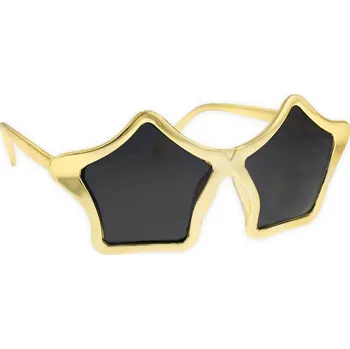 Karnevalový doplněk Brýle zlaté hvězdy