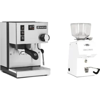Kávovar Rancilio Silvia BC + Ascaso H64, white
