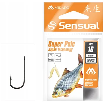 Rybářský háček Háčky na splávky s protihrotem Mikado Sensual 10 ks