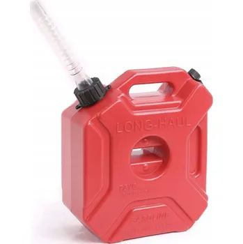 Kanystr Kanystr na motorku 5L se zámkem a držákem velmi odolný pro čtyřkolku i offroad červený