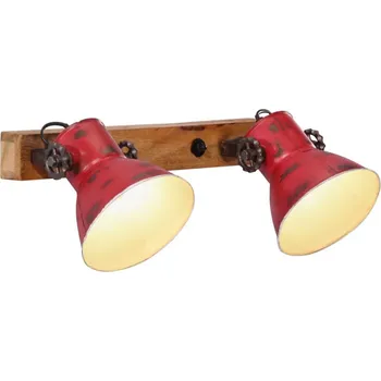 Nástěnné svítidlo vidaXL Nástěnné svítidlo 25 W patina 45 x 25 cm E27 [320513] Barva: Červená