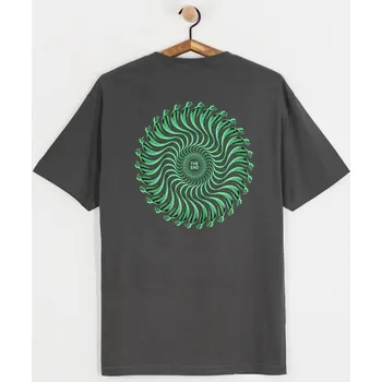 Pánské tričko Spitfire Snake Classic (charcoal solid w/green&black print) L, šedá