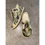 Beda zdravé flexibilní barefoot bačkůrky perforované BF-060010/W/PF - Army vojenské Velikost EU: 33, vnitřní délka: 213, vnitřní šířka: 82