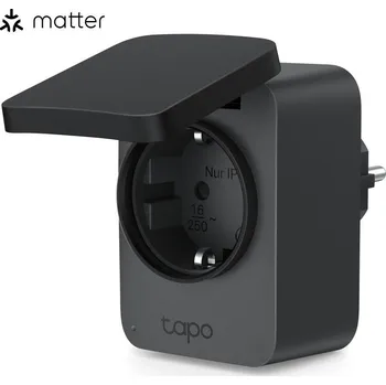 Centrální jednotka pro chytrou domácnost TP-Link Tapo P410M venkovní chytrá WiFi mini zásuvka (3680W,16A,2,4 GHz,BT,IP54,Matter certified)