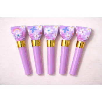 Zlatá Žirafa Party frkačky fialové - 5ks