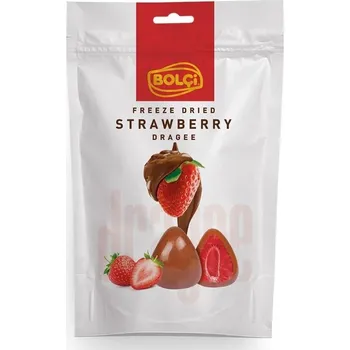 Sušené ovoce Bolci Lyofilizované celé jahody v mléčné čokoládě 80 g