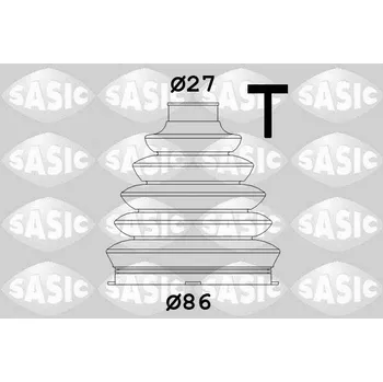 Hřídel nápravy Sada měchů, hnací hřídel SASIC 1906070