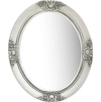 Zrcadlo Nástěnné zrcadlo barokní styl 50 x 60 cm stříbrné - 8720286009680
