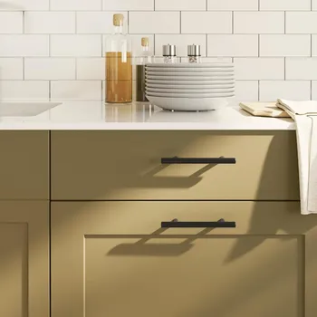 Nábytkové kování Nábytkové úchytky 10 ks černé 96 mm nerezová ocel - 8721012192096