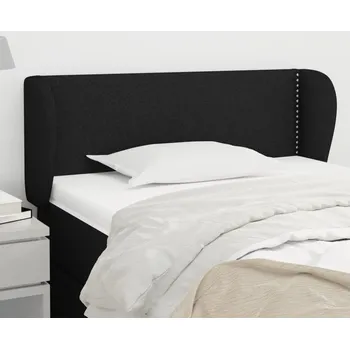 Čelo postele typu ušák černé 93x23x78/88 cm textil - 8720287248521