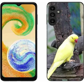 Pouzdro na mobilní telefon Gelový kryt mmCase na Samsung Galaxy A04s - papoušek alexandr žlutý