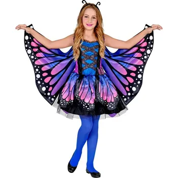 Karnevalový kostým Dětský kostým - Motýl - fialový Velikost: 4/5 let - 116 cm