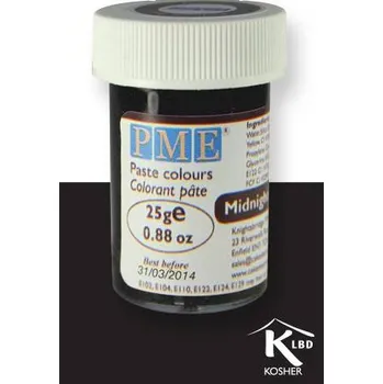 Přisada na vaření a pečení PME gelová barva - černá - PME