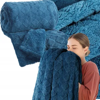 deka Deka Eurofirany polyester 150 cm x 200 cm modrá