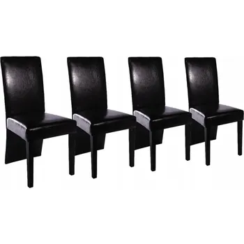 Jídelní židle Černé jídelní židle, 43 x 53 x 93 cm, 4 ks