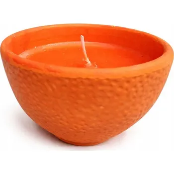 Svíčka Svíčka v keramické misce „Pomeranč“