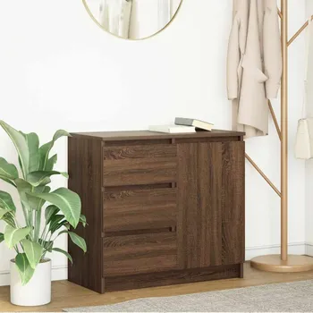 Příborník do zásuvky Příborník se zásuvkou Hnědý dub 71x35x65 cm kompozitní dřevo - 8721158704962