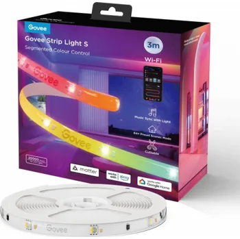 LED páska Govee WiFi RGBICW Smart PRO LED pásek 3m Matter - extra odolný