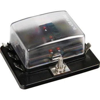 Pojistková skříňka s LED indikátory 12-24V, 100A max.