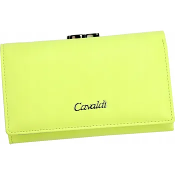 4U Cavaldi peněženka z pravé kůže žlutá - dámská