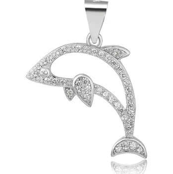Přívěsek MOISS stříbrný přívěsek DELFÍN