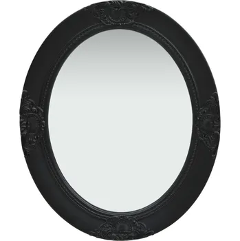 Zrcadlo Nástěnné zrcadlo barokní styl 50 x 60 cm černé - 8720286009697