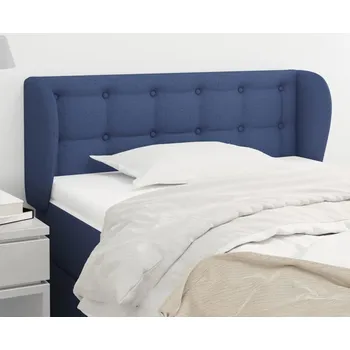 Čelo postele typu ušák modré 83x23x78/88 cm textil - 8720287254225