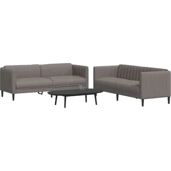 Obývací pokoj 2dílná sedací souprava taupe textil - 8721012289345