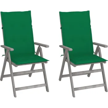 Zahradní sestava Zahradní polohovací židle s poduškami 2 ks masivní akácie - 8720286286272