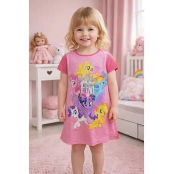 Dívčí noční košile Sun City Dívčí noční košile MY LITTLE PONY Adventure krátký rukáv růžová Růžová, Velikost: 98 98