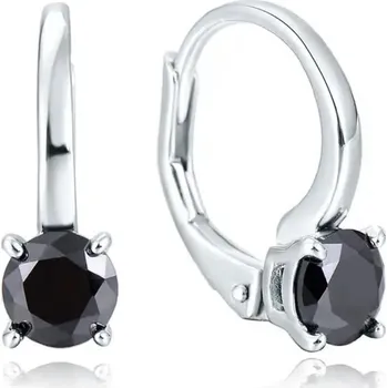 Náušnice Olivie Stříbrné náušnice LOLA BLACK 8327 Ag 925; ≤1,5 g.